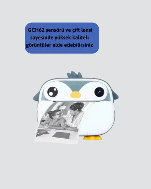 Anında Baskı ve Yüksek Çözünürlüklü Çift Lensli Fotoğraf Makinesi