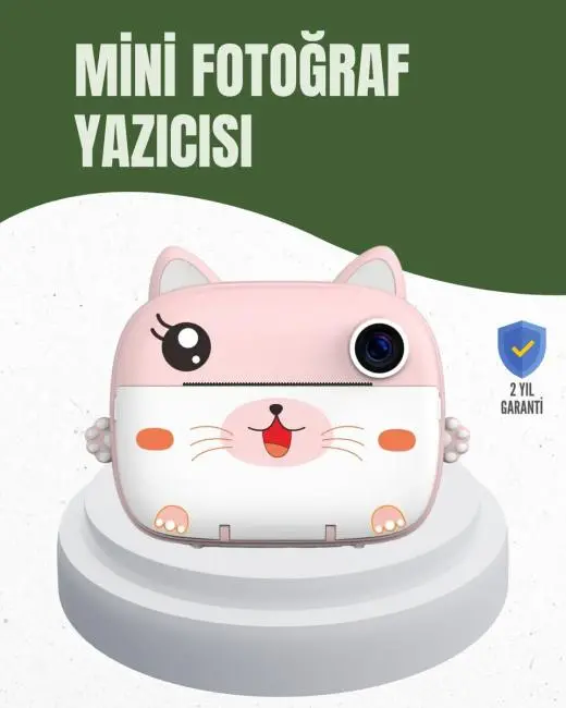 64GB TF Kart Destekli Çoklu Dil Seçeneği Sunan Anında Baskı Kamera