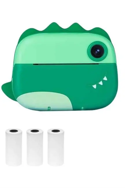 Çocuklara Özel Şirin Tasarımlı Mini Fotoğraf Yazıcısı 3 Adet Rulo Hediyeli