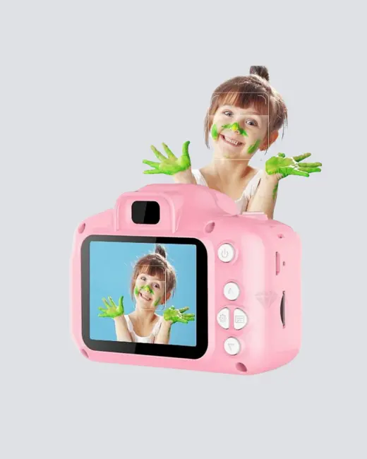 Çocuklar İçin Mini Fotoğraf Makinesi 8MP 1080P Video ve Darbeye Dayanıklı