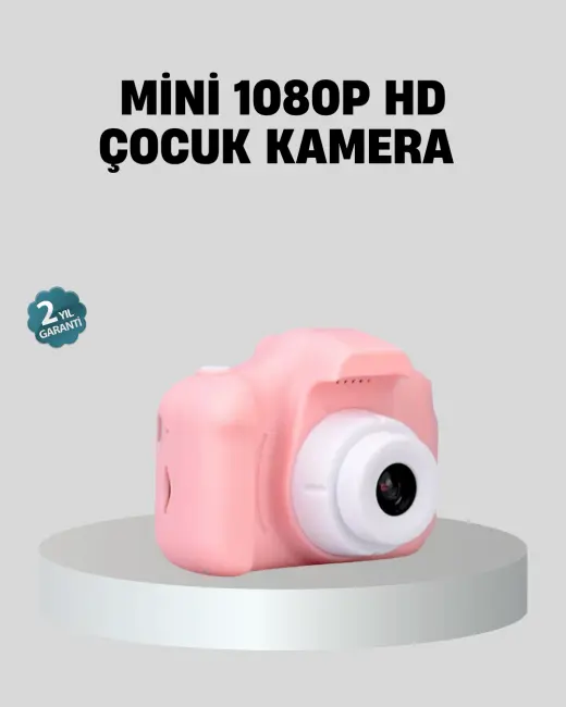 Mini Dijital Çocuk Kamerası 8MP HD Ekranlı 1080P Video ve Şarjlı