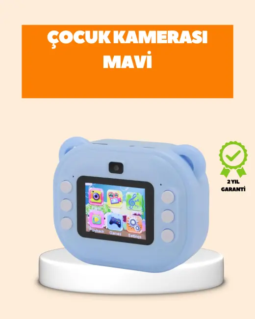 Termal Baskı Teknolojili Anında Fotoğraf Kamerası – 24MP Çift Lens 32GB Hafıza