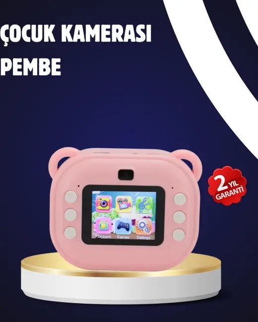 Termal Baskılı Şipşak Kamera – 1080P HD 24MP Çift Lensli ve Müzik Oynatıcılı