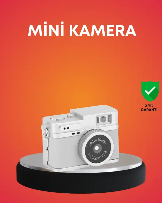 Taşınabilir Cep Boy Dijital Kamera LED Işıklı 1080P Video Çekim