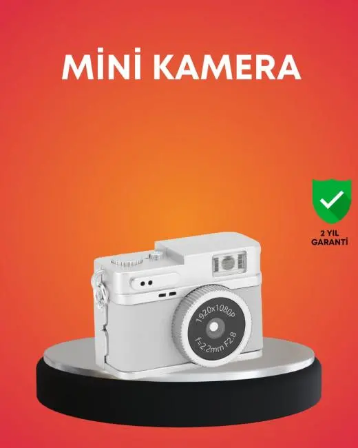 Taşınabilir Cep Boy Dijital Kamera LED Işıklı 1080P Video Çekim