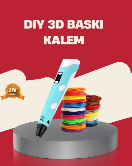 Çocuklar İçin Güvenli 3D Yazıcı Kalem