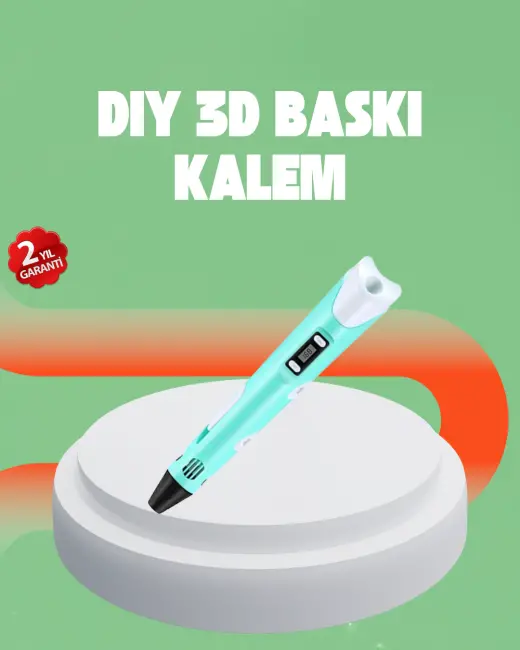 Üç Boyutlu 3D Yazıcı Kalem ABS ve PLA Uyumlu