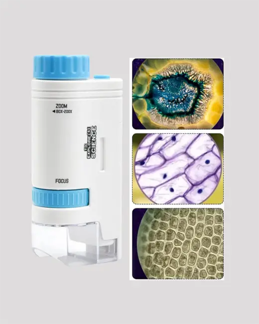 Portatif El Mikroskop – LED Işıklı Aynı Anda Net Odaklama