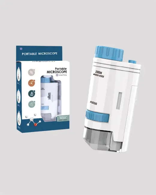 ABS Gövdeli Öğrenci ve Hobi Mikroskobu – Mavi Renk