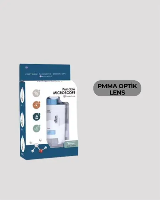 Taşınabilir LED Işıklı Cep Mikroskop – 80X–200X Büyütme