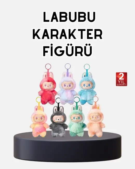 Labubu Koleksiyonluk Peluş Oyuncak – Yumuşak Kumaşlı Dekoratif Tasarım Hediyelik