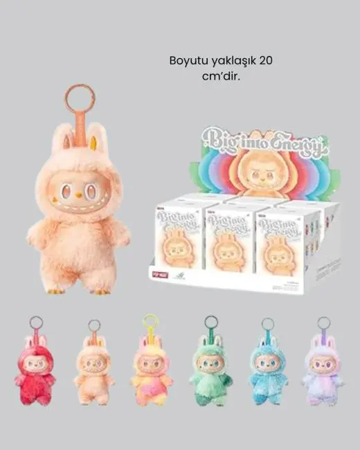 Dekoratif Yumuşak Labubu Peluş Figür – Koleksiyonluk ve Çocuklara Uygun Hediye 20 cm