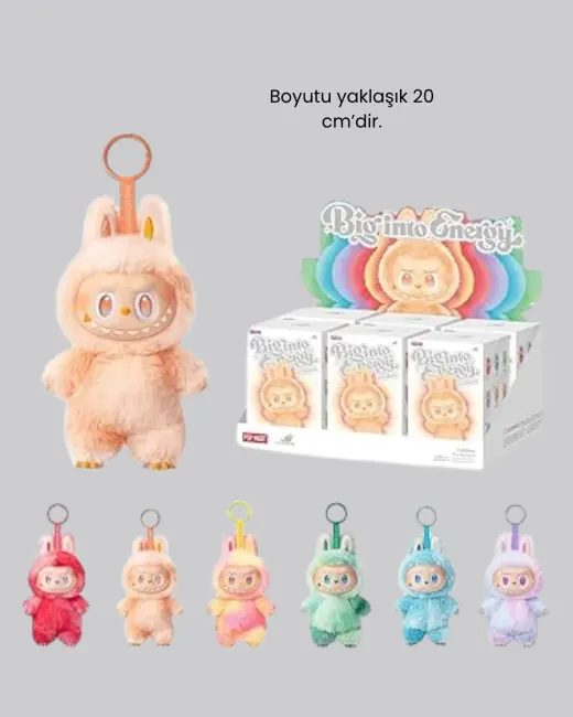Dekoratif Yumuşak Labubu Peluş Figür – Koleksiyonluk ve Çocuklara Uygun Hediye 20 cm