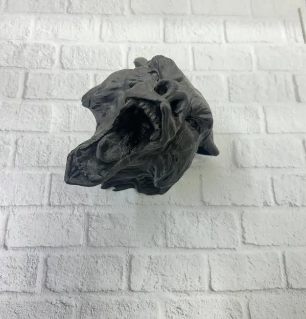 3D Siyah Ayı Başı Duvar Dekoru Modern Asılabilir Heykel 25x19 cm