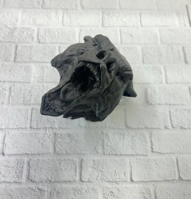 3D Siyah Ayı Başı Duvar Dekoru Modern Asılabilir Heykel 25x19 cm