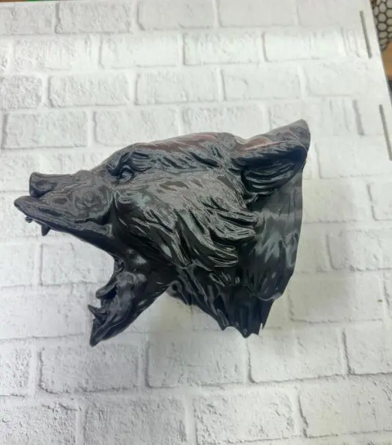 Dekoratif Siyah Ayı Duvar Heykeli Asılabilir Hediyelik 25x19 cm