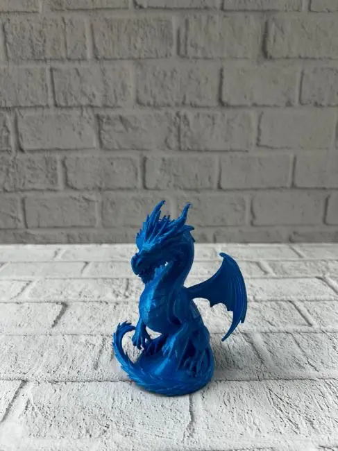 12 cm Mavi Ejderha Figürü Koleksiyonluk Dekoratif Biblo