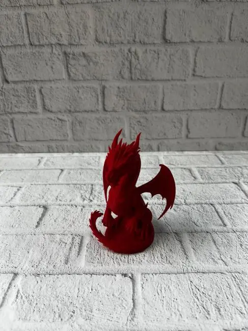 Kırmızı Ejderha Biblo 12 cm Dekoratif Fantastik Obje Hediyelik Süs Eşyası