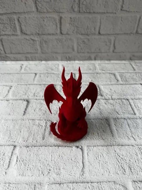 Kırmızı Ejderha Biblo 12 cm Dekoratif Fantastik Obje Hediyelik Süs Eşyası