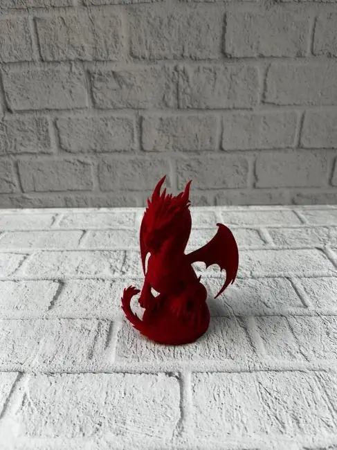 Kırmızı Ejderha Biblo 12 cm Dekoratif Fantastik Obje Hediyelik Süs Eşyası