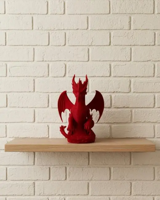 Kırmızı Ejderha Biblo 12 cm Dekoratif Fantastik Obje Hediyelik Süs Eşyası