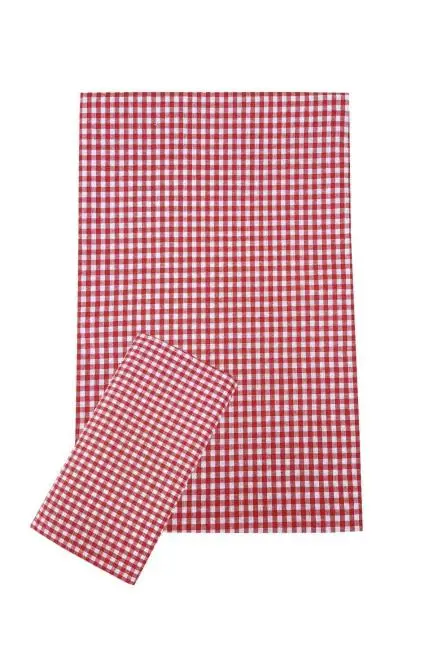 Zefir Desen Sofra Bezi Masa Örtüsü 170 x 170 Cm Kırmızı