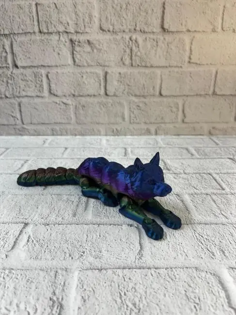 Rainbow hareketli kurt masa dekoru esnek eklem yapılı