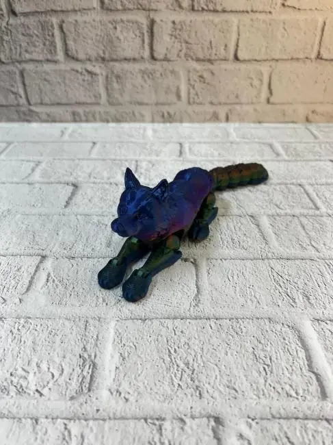 Hareketli Kurt Rainbow dekoratif esnek figür 10x24 cm