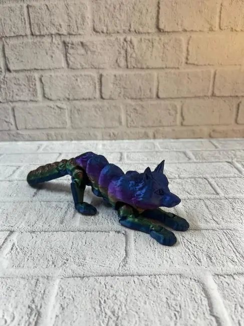 Hareketli Kurt Rainbow dekoratif esnek figür 10x24 cm
