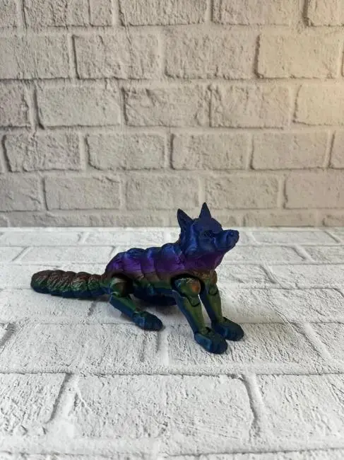 Hareketli Kurt Rainbow dekoratif esnek figür 10x24 cm