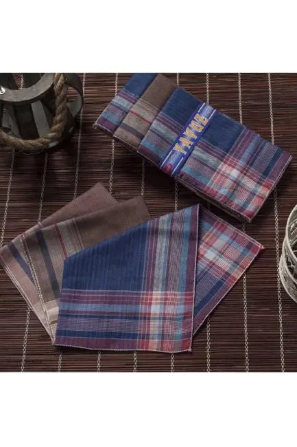 Yavuz Kutulu 39x39 cm. Bir Düzine 12 Adet Mendil YM 06