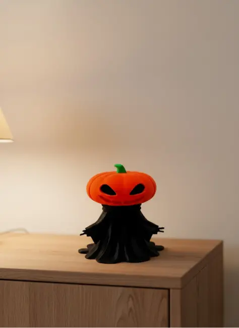 Cadılar Bayramı Temalı Balkabağı Figür 9cm Dekor Objesi