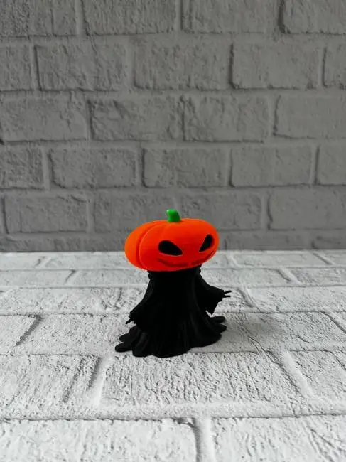 Balkabağı Figür 9cm Cadılar Bayramı Dekoratif Biblo