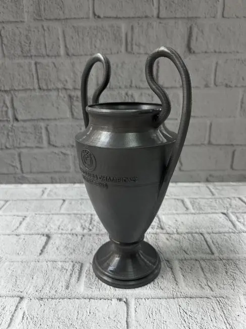 Füme Kupa 25cm UEFA Model Dekoratif Ödül Biblosu