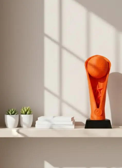 23cm Turuncu Basketbol Kupa Biblo Modern Ödül Dekor Ürünü