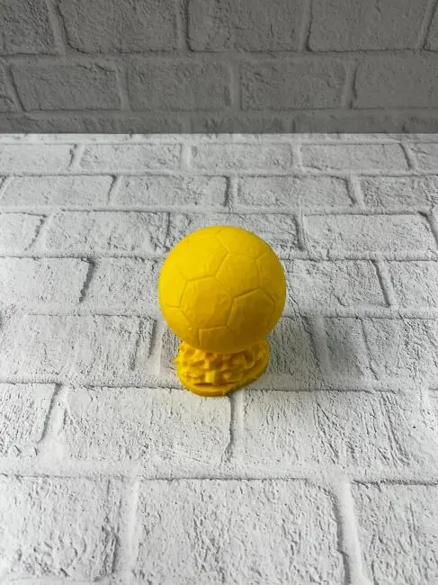 Sarı FIFA Topu Dekoratif Biblo 10cm Modern Masa Üstü Aksesuar