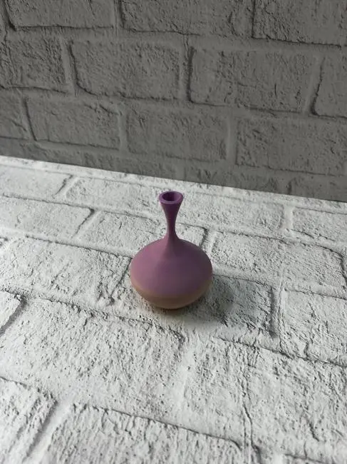 Mini Rainbow Dekoratif Vazo 8 cm Renk Geçişli Modern Tasarım