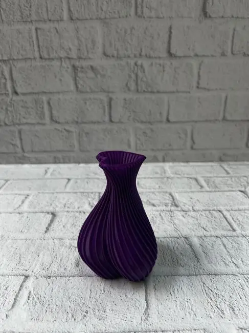 Kalpli Mor Mini Vazo 5 cm Dekoratif Masa Üstü Aksesuar