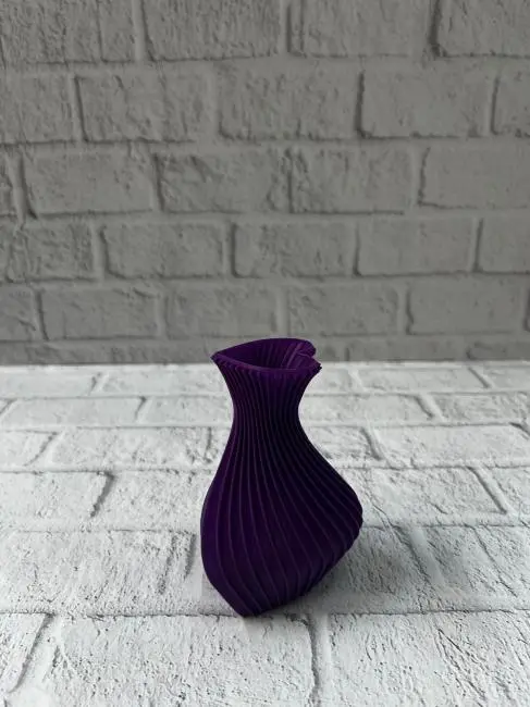 Kalpli Mor Mini Vazo 5 cm Dekoratif Masa Üstü Aksesuar