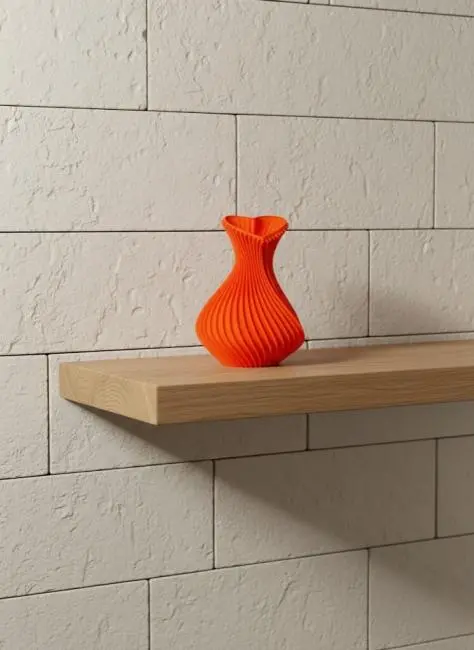 11 cm Turuncu Kalp Formlu Mini Vazo Estetik Dekoratif Obje