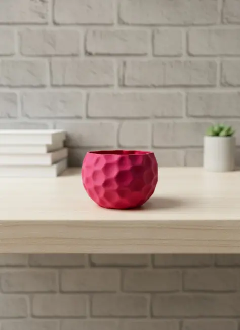 Mini Mor Dekoratif Saksı 5 cm Modern Masaüstü Bitki Saksısı