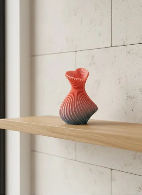 Kalp Tasarımlı Modern Dekor Vazo 15 cm Şık ve Estetik Görünüm