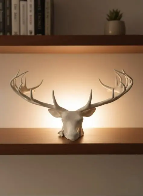 25 cm Estetik Geyik Figürü Şık Ev Ofis Dekorasyonu