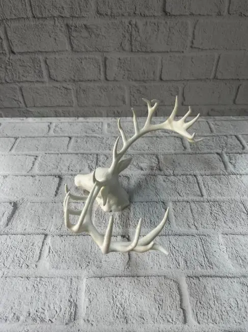 Dekoratif Geyik Başı Heykel 25 cm Modern Minimal Tasarım