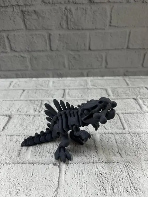 Hareketli Dinazor Figürü Dekoratif Oyuncak – Siyah Tasarım