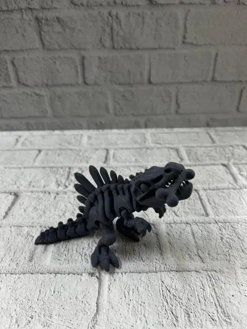 Hareketli Dinazor Figürü Dekoratif Oyuncak – Siyah Tasarım