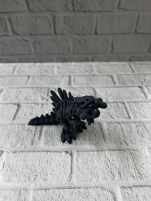 Hareketli Dinazor Figürü Dekoratif Oyuncak – Siyah Tasarım