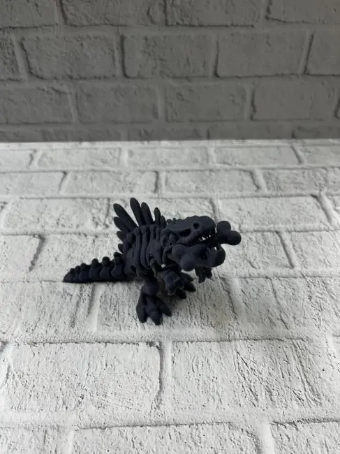 Hareketli Dinazor Figürü Dekoratif Oyuncak – Siyah Tasarım