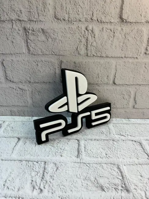 PS5 Logo Dekoratif Duvar Süsü Oyun Odası ve Salon Uyumu