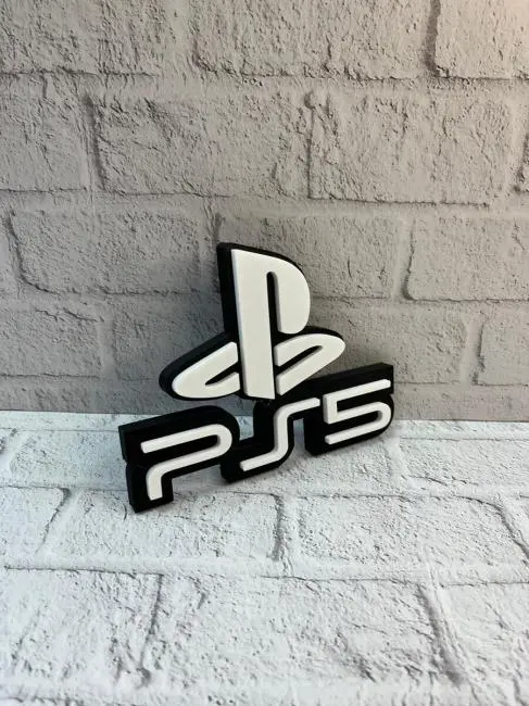 PS5 Logo Dekoratif Duvar Süsü Oyun Odası ve Salon Uyumu